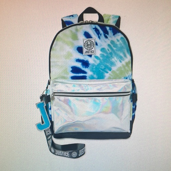 Justice Girls 17" Laptop Backpack, Lunch Tote and Pencil Case, 3-Piece Set Metal - Picture 6 of 6